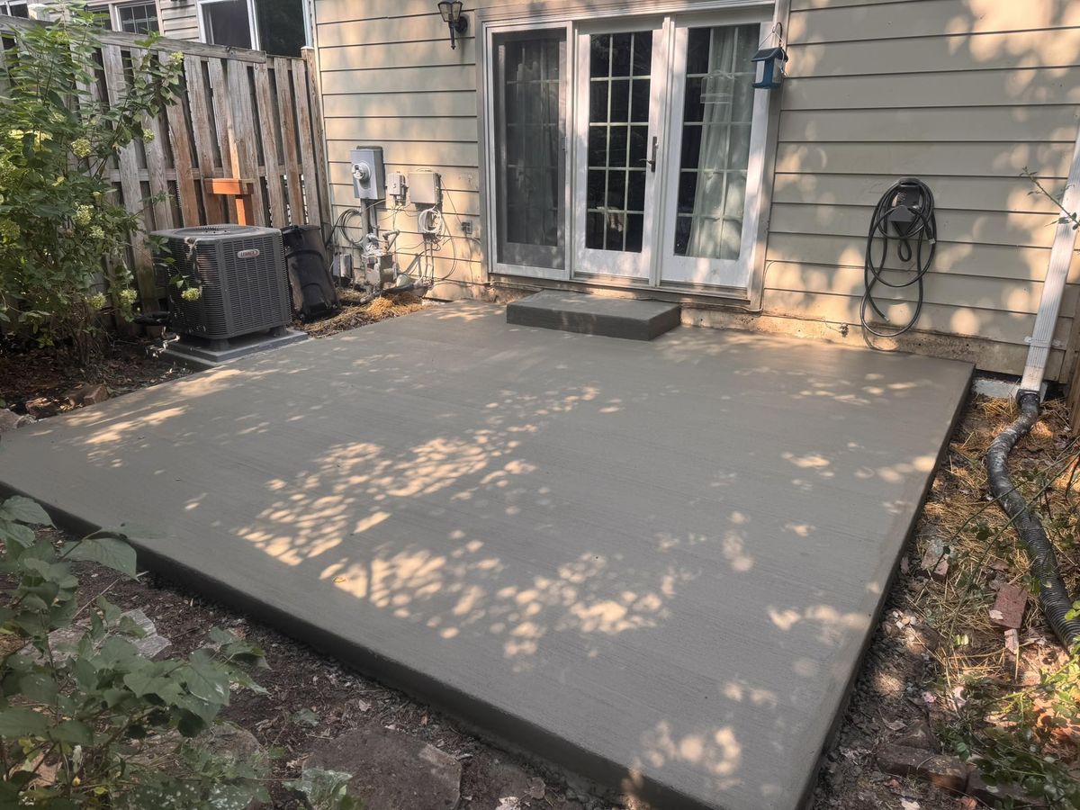 Concrete contractor project in The Plains VA by MG Minor Construction