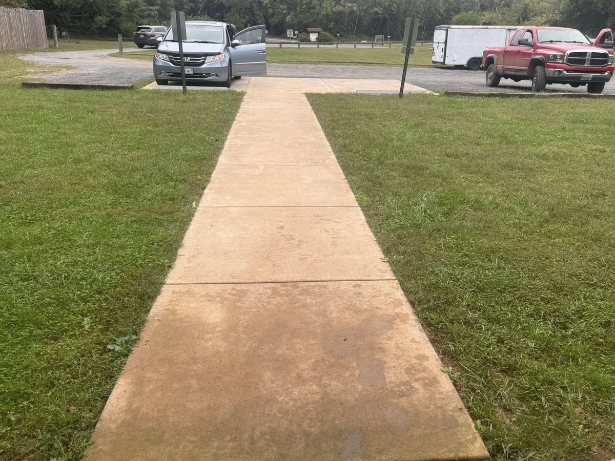 Commercial sidewalk by MG Minor Construction in Warrenton VA